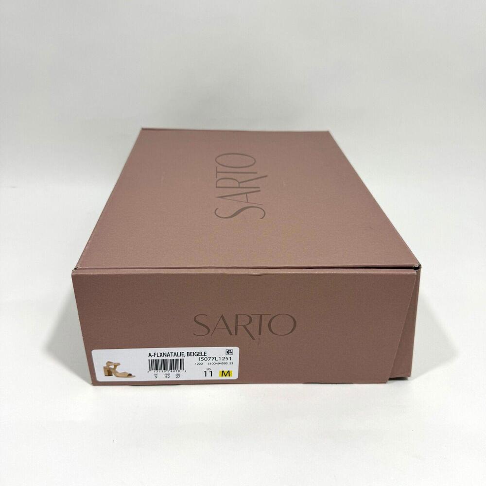 SARTO by Franco Sarto Women’s Size 11 Beige Flex Natalie Leather Sandal Heels - Picture 12 of 12